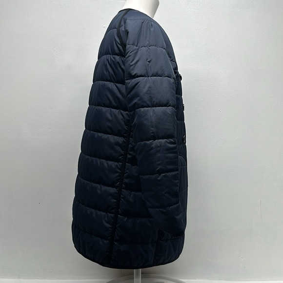 J Crew x Liberty Fabrics Reversible Puffer Jacket Coat Floral Navy Blue Size XS - Picture 9 of 11